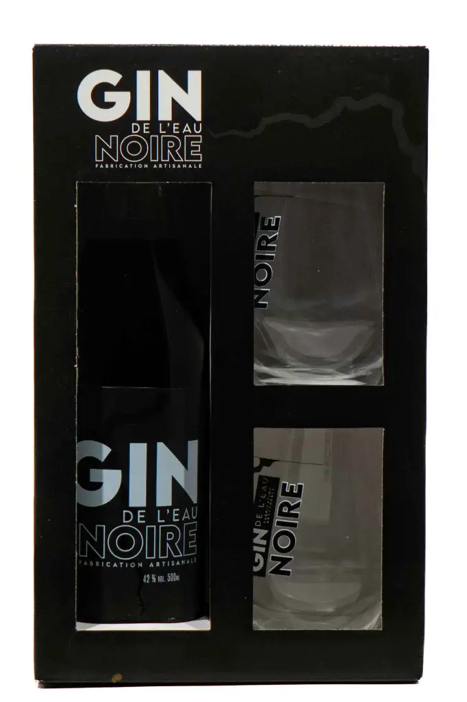 Gin de l'Eau Noire Coffret 2 verres - 42°