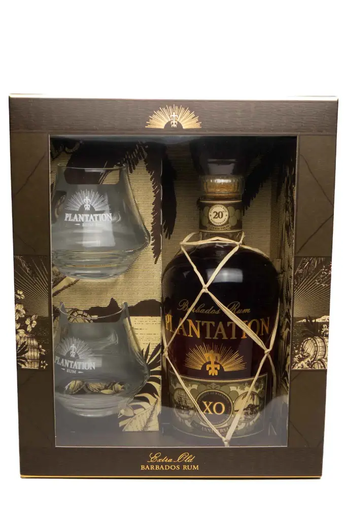 Plantation Barbados XO 20th Anniv. + 2verres - 40°