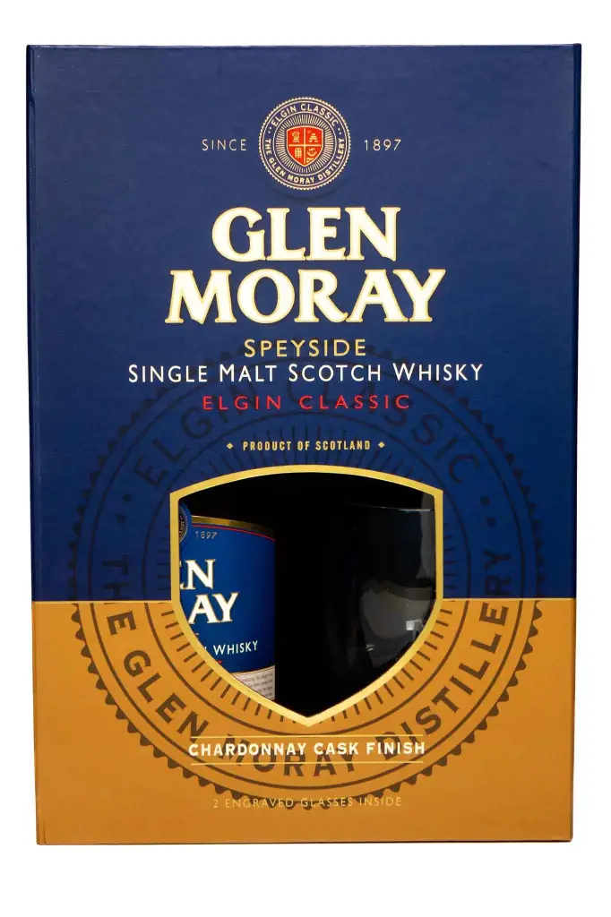 Glen Moray Classic Chardonnay Giftbox - 40°