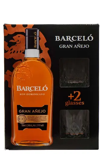[305026] Barcelo Gran Anejo + 2 verres - 37,5°