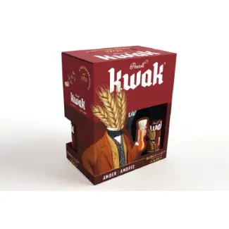 [56463] Coffret Kwak Ambrée + Verre