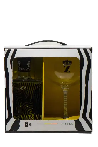 [302702] Zebra Gin Giftbox + Verre - 40°